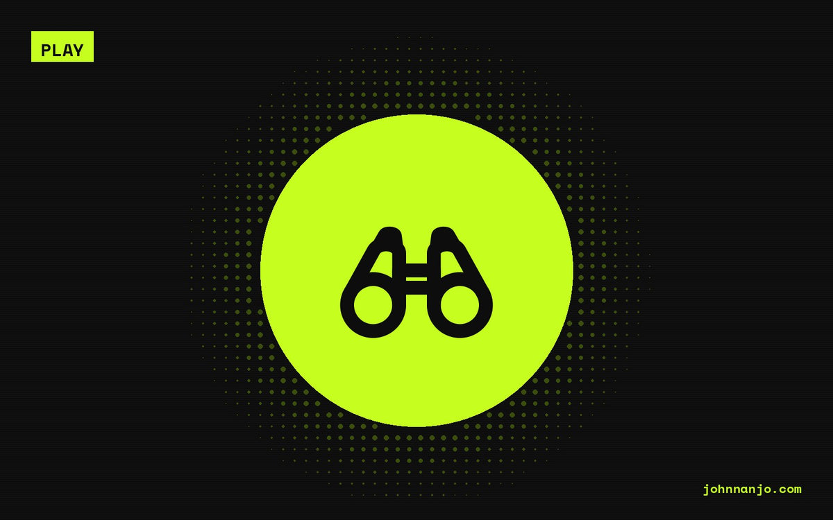 Binoculars icon for a JOHN NANJO Tokyo guide