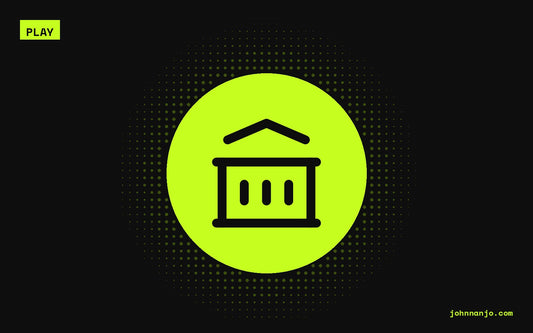 A museum icon for a JOHN NANJO Tokyo guide